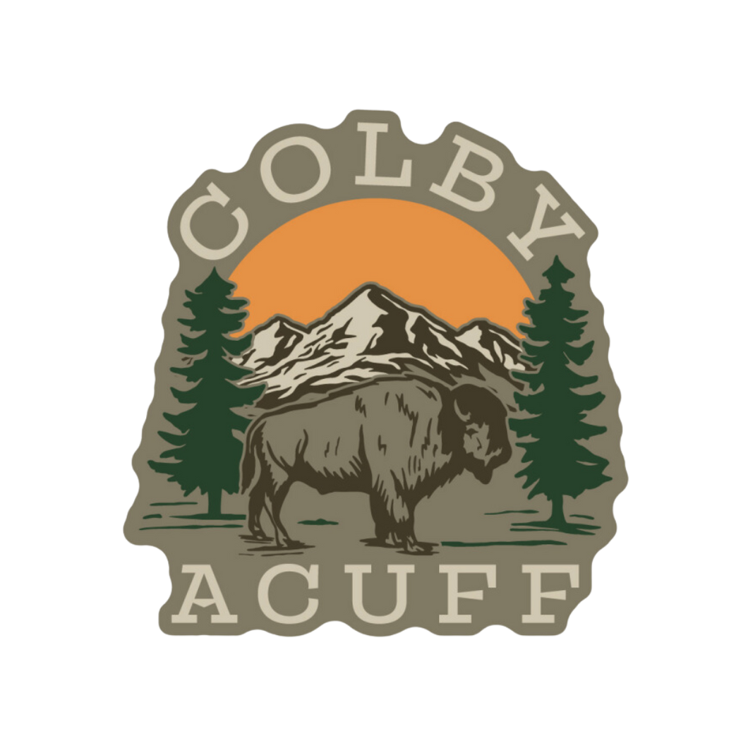 Colby Acuff Bison Sticker